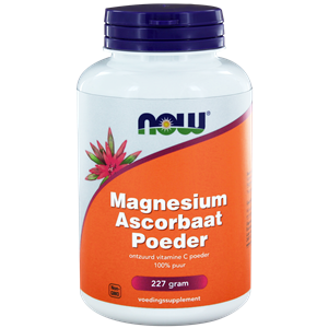 Vitamine C poeder magnesium ascorbaat 227 gram NOW