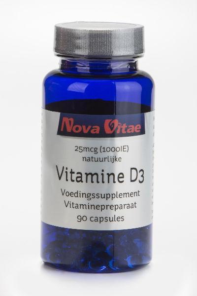 Vitamine D3 1000IU 90 capsules Nova Vitae