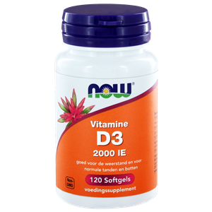 Vitamine D3 2000IE 120 softgels NOW