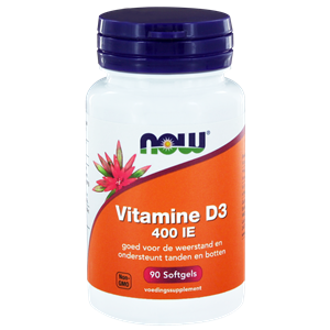Vitamine D3 400IE 90 softgels NOW