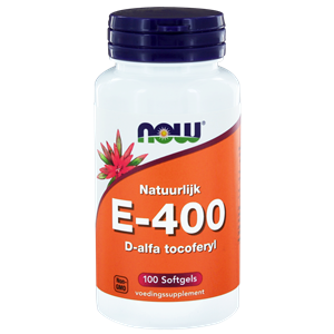 Vitamine E-400 d-alfa tocoferyl 100 softgels NOW