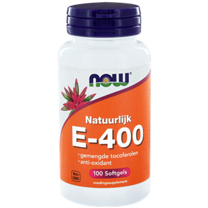 Vitamine E-400 gemengde tocoferolen 100 softgels NOW