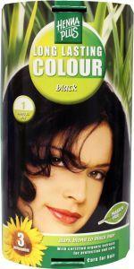 Long lasting colour 1 black 100 ml Henna Plus