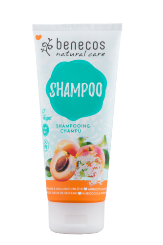 Shampoo abrikoos & vlierbes 200 ml Benecos