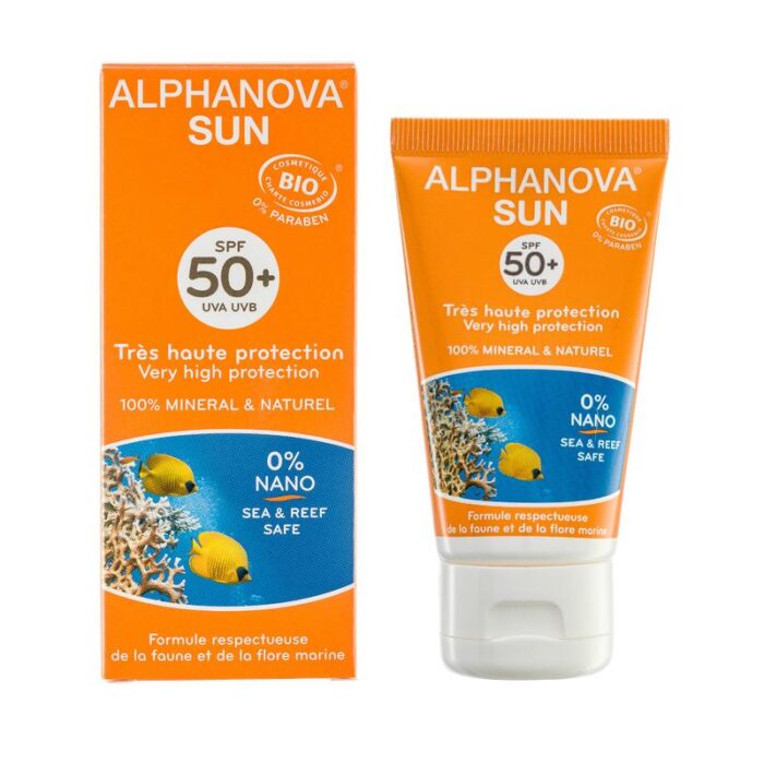 Sun face cream SPF50 bio 50 gram Alphanova Sun