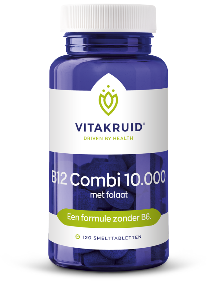 B12 Combi 10.000 met folaat 120 tabletten Vitakruid