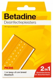 Betadine Desinfectiepleisters 1m/6cm