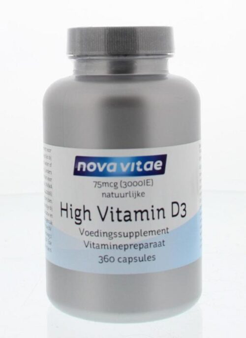 High vitamine D3 3000IU 75 mcg 360 capsules Nova Vitae