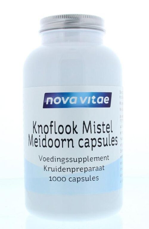 Knoflook mistel meidoorn 1000 capsules Nova Vitae
