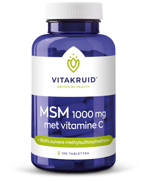 MSM 1000mg + vitamine C 120 tabletten Vitakruid