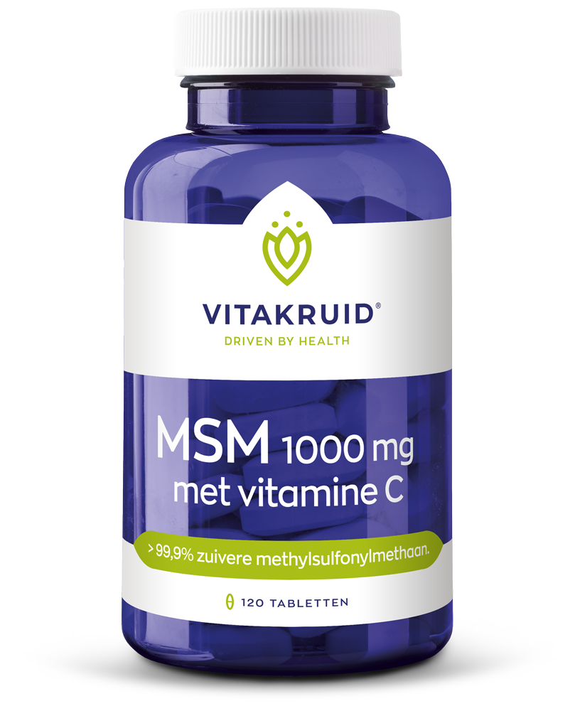 MSM 1000mg + vitamine C 120 tabletten Vitakruid