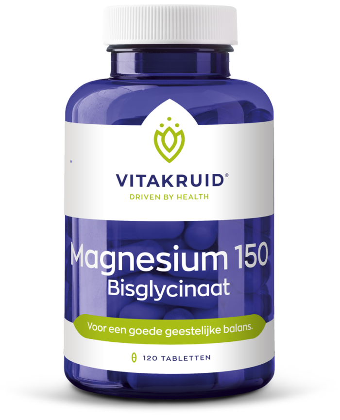 Magnesium 150 bisglycinaat 120 tabletten Vitakruid