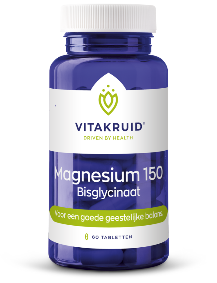 Magnesium 150 bisglycinaat 60 vegi-capsules Vitakruid