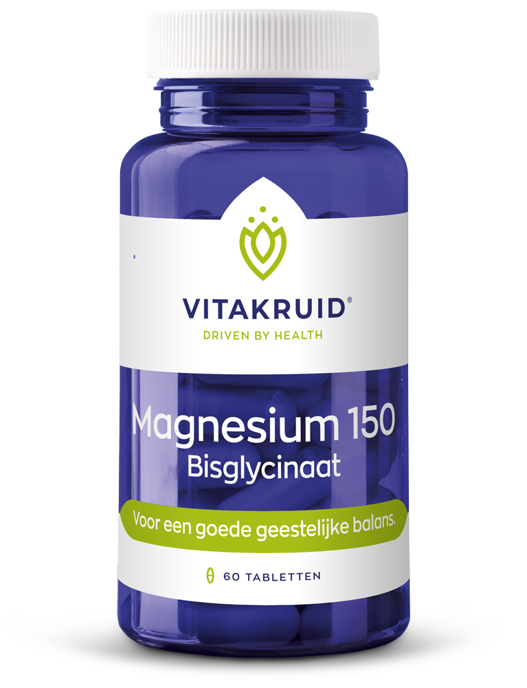 Magnesium 150 bisglycinaat 60 vegi-capsules Vitakruid