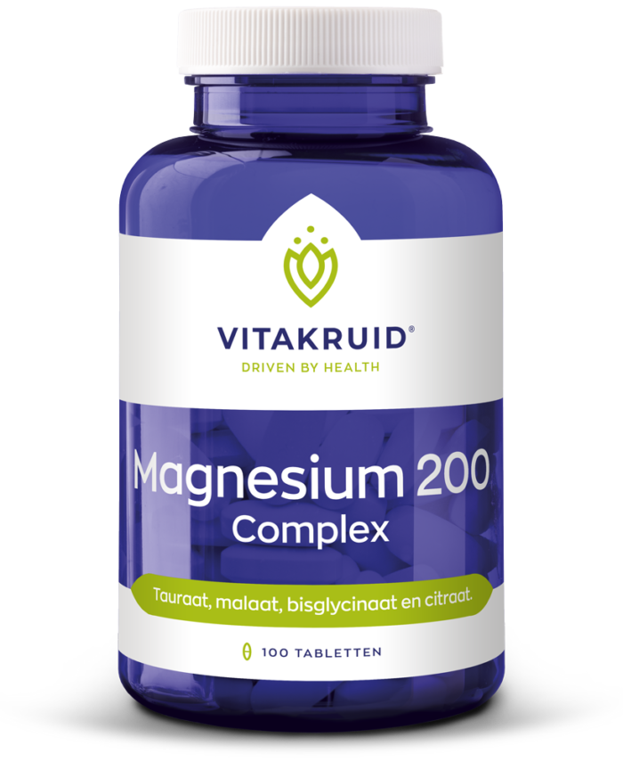 Magnesium 200 complex 100 tabletten Vitakruid