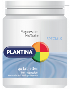 Magnesium met taurine 90 tabletten Plantina