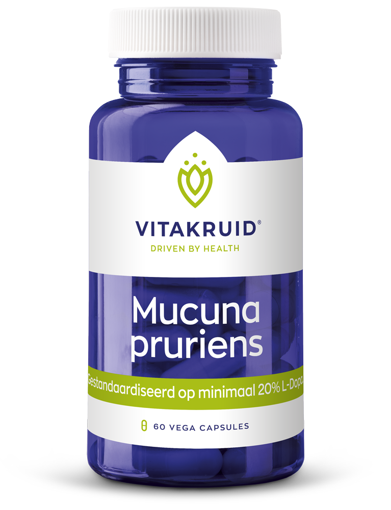 Mucuna pruriens 500 mg (min. 20% L-Dopa) 60 vegi-capsules Vitakruid