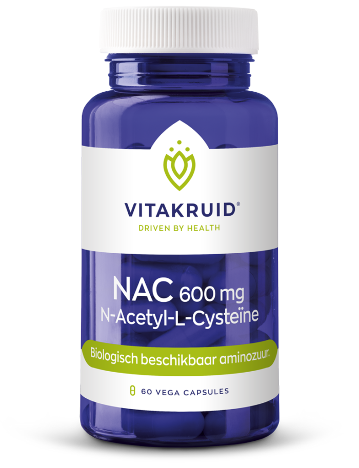 NAC 600 mg N-Acetyl-L-Cysteine 60 vegi-capsules Vitakruid