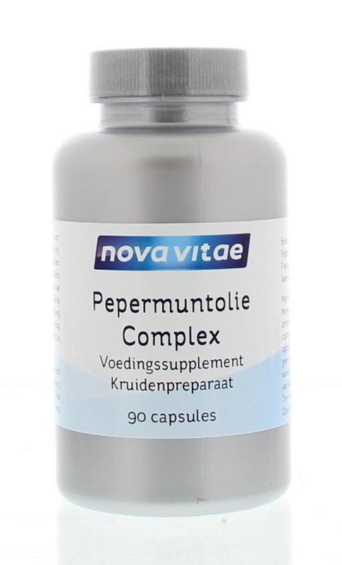 Pepermuntolie complex puur 90 capsules Nova Vitae