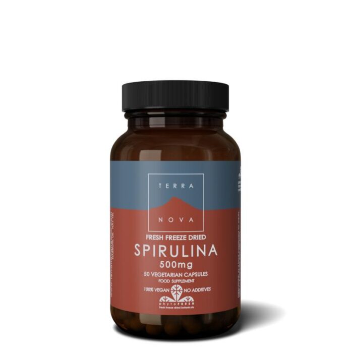 Spirulina 500 mg 50 capsules Terranova