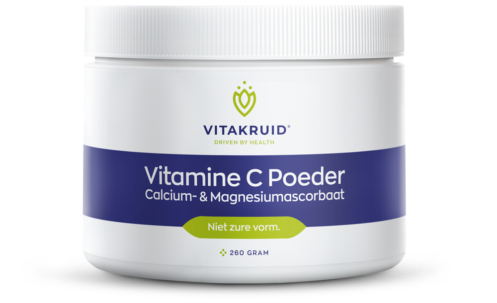 Vitamine C poeder calcium- & magnesiumascorbaat 260 gram Vitakruid