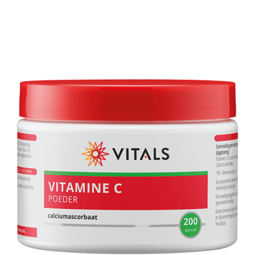 Vitamine C poeder calciumascorbaat 200 gram Vitals