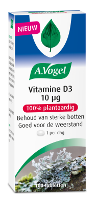 Vitamine D3 10 ug 100 tabletten Vogel