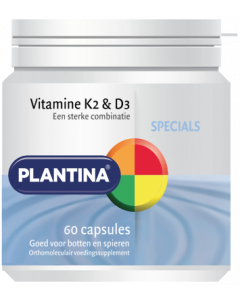 Vitamine K2 en D3 60 capsules Plantina