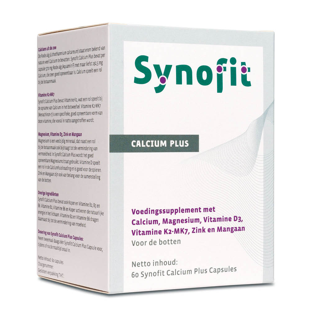 weg Toevallig Tegen Calcium plus magnesium zink vitamine D3 & K2 60 capsules Synofit ⋆ Bik &  Bik NL