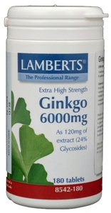 Ginkgo 6000 180 tabletten Lamberts
