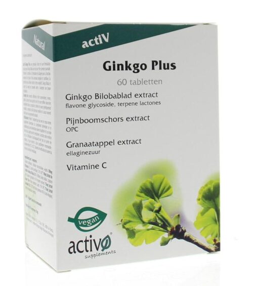 Ginkgo plus 60 tabletten Activo