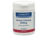 Ginseng Koreaans 1200 mg 60 tabletten Lamberts
