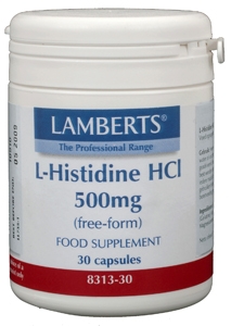L-Histidine 500 mg 30 capsulles Lamberts