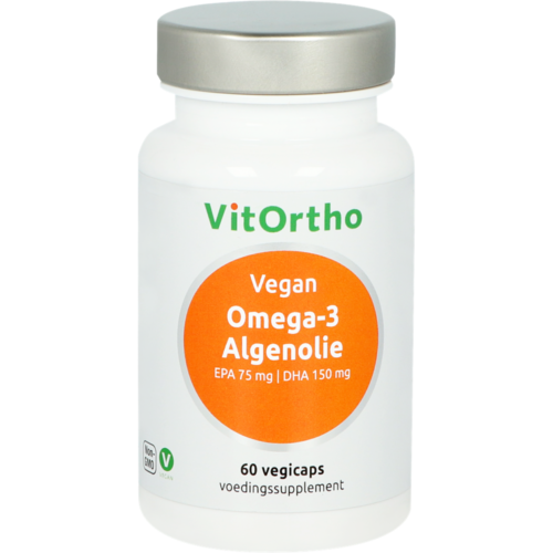 Omega-3 Algenolie- EPA75 mg DHA 150 mg 60 vegi-caps Vitortho