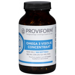 Omega 3 visolie concentraat 1000 mg 100 softgels Proviform