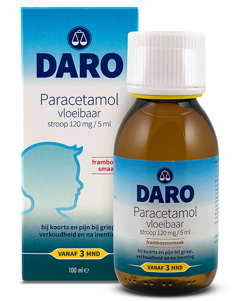 Paracetamol vloeibaar 100 ml Daro