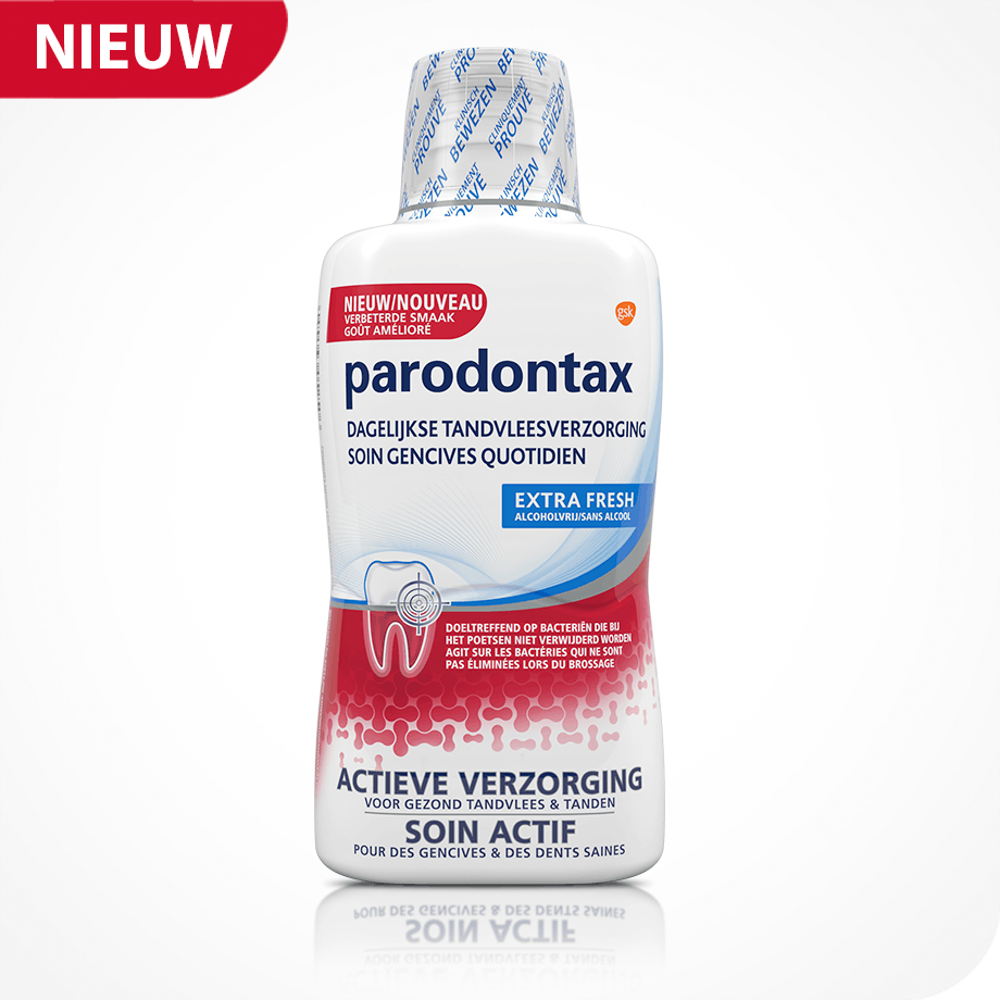 verwennen Speeltoestellen karton Parodontax mondwater 500 ml ⋆ Bik & Bik NL