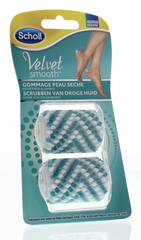 Velvet smooth peeling brushes 2 stuks Scholl