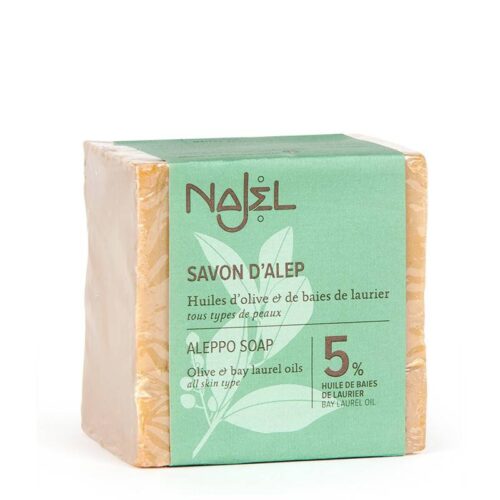 Aleppo zeep olijf + 5% laurierbes 200 gram Najel