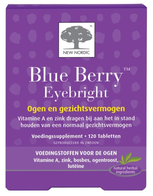 Blue berry eyebright 120 tabletten New Nordic