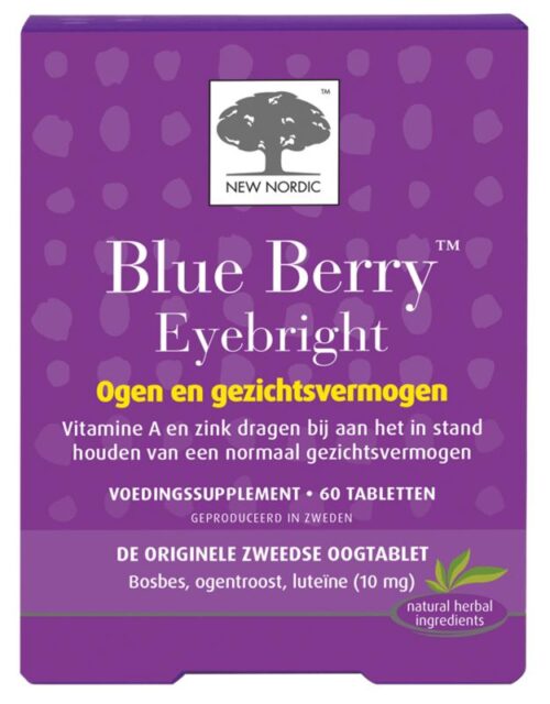 Blue berry eyebright 60 tabletten New Nordic