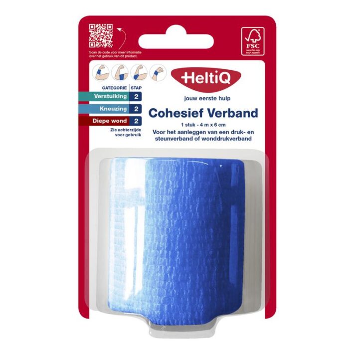 Cohesief verband 4 m x 6 cm 1st Heltiq