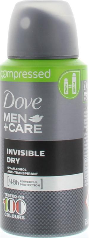 Deodorant body spray compressed men invisible dry 75 ml Dove