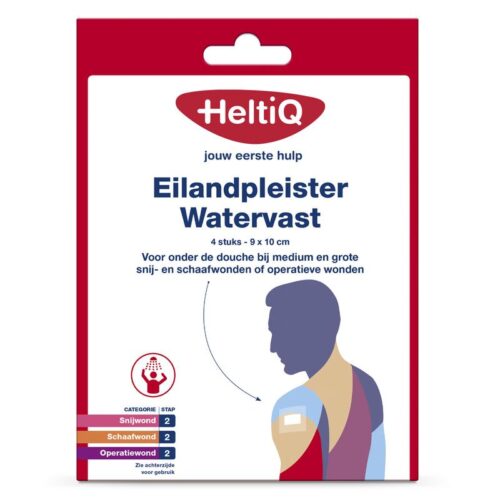 Eilandpleister watervast 9 x 10 cm 4st Heltiq
