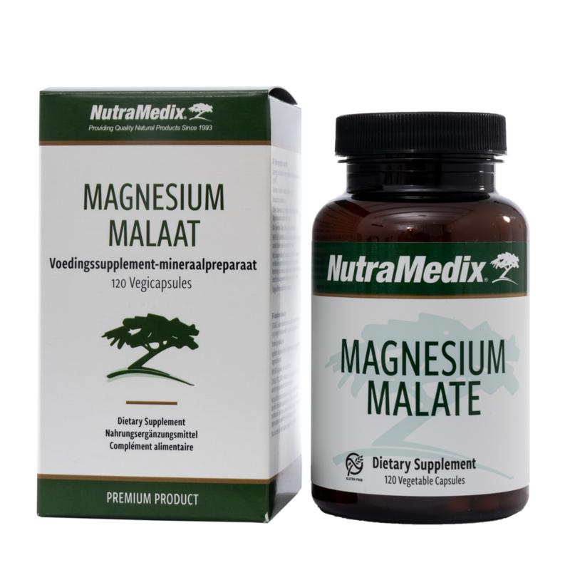 Magnesium malaat 120 vegi capsules Nutramedix