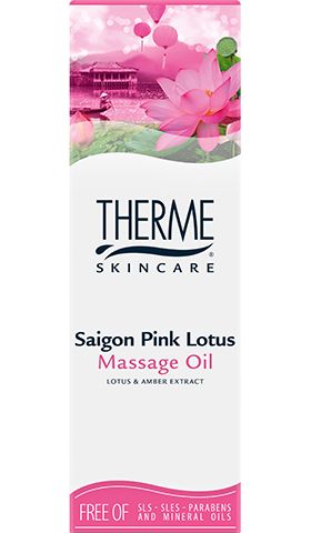 Saigon pink lotus massage olie 125 ml Therme
