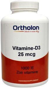 Vitamine d3 25mcg (1000 iu) Ortholon - 300vc
