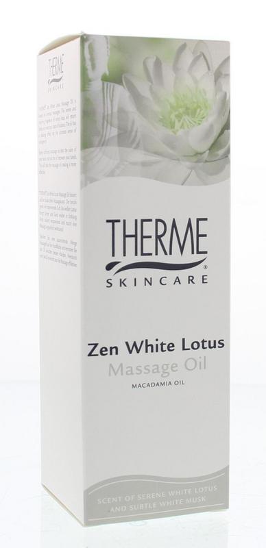 Zen white lotus massage oil 125 ml Therme