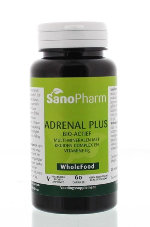 Adrenal plus wholefood 60 capsules Sanopharm