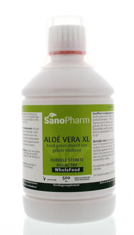 Aloe vera XL hele blad 500 ml Sanopharm
